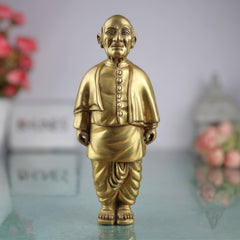 Brass Sardar Vallabhbhai Patel Idol | Sardar Vallabhbhai Patel Idol | Statue Of Unity | Brass Sculpture | Home Decor | Decoratives | Office, Gold, 9 Inch, 1 Piece