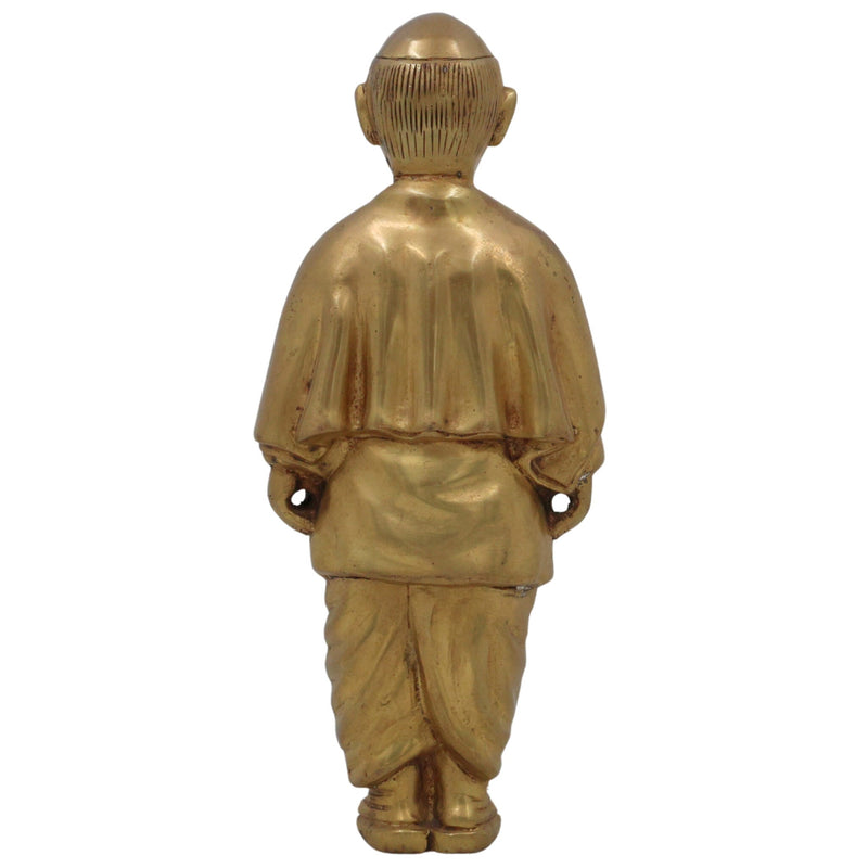 Brass Sardar Vallabhbhai Patel Idol | Sardar Vallabhbhai Patel Idol | Statue Of Unity | Brass Sculpture | Home Decor | Decoratives | Office, Gold, 9 Inch, 1 Piece