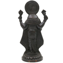 Handcrafted Brass Mahalakshmi Idol | Ashta Lakshmi Kamala Devi Statue | Lakshmi Narayani Pital Murti for Pooja, Home Temple & Gift,Gold, 9 Inch, 1 Piece