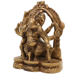 Handcrafted Brass Ganesha Idol | Vinayaka Ganpati Murti | Ganesh Statue for Pooja, Home Temple, Decor & Gift, 5 Inch, 1 Piece