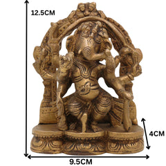 Handcrafted Brass Ganesha Idol | Vinayaka Ganpati Murti | Ganesh Statue for Pooja, Home Temple, Decor & Gift, 5 Inch, 1 Piece