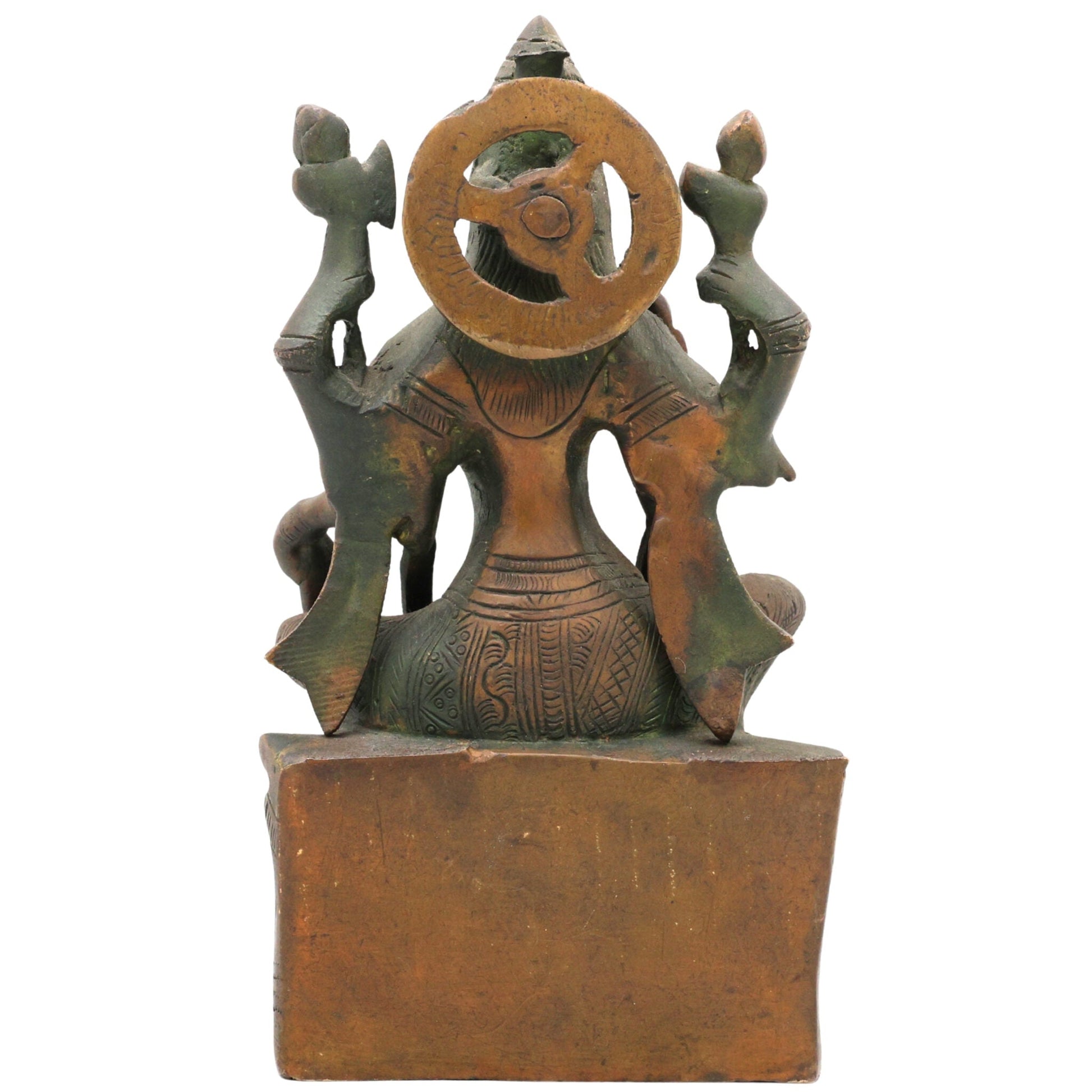Handcrafted Brass Maha Lakshmi Idol for Pooja – Mahalakshmi | Laxmi Devi | Shri | Kamala | Ashta Lakshmi Murti for Home Temple & Gifts Ask ChatGPT, Gold, 7.5 Inch, 1 Piece