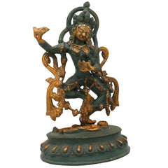 Brass Kali Idol | Buddhist Vajrayogini | Krodha Kali |Brass Maha Kali| Goddess Kali Statue | Kali Murti | Kali Statue Brass | Guhyakali, Multicolor, 14 Inch, 1 Piece