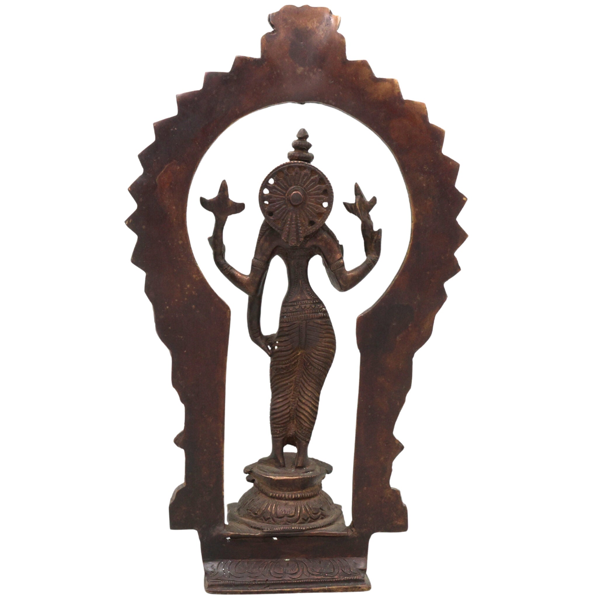 Brass Durga Devi Idol – Simhavahini Mahishasura Mardini Maa Shakti Murti for Pooja Room, Navratri, Home Temple & Decor – Handcrafted Bhavani Statue, 12 Inch, 1 Piece