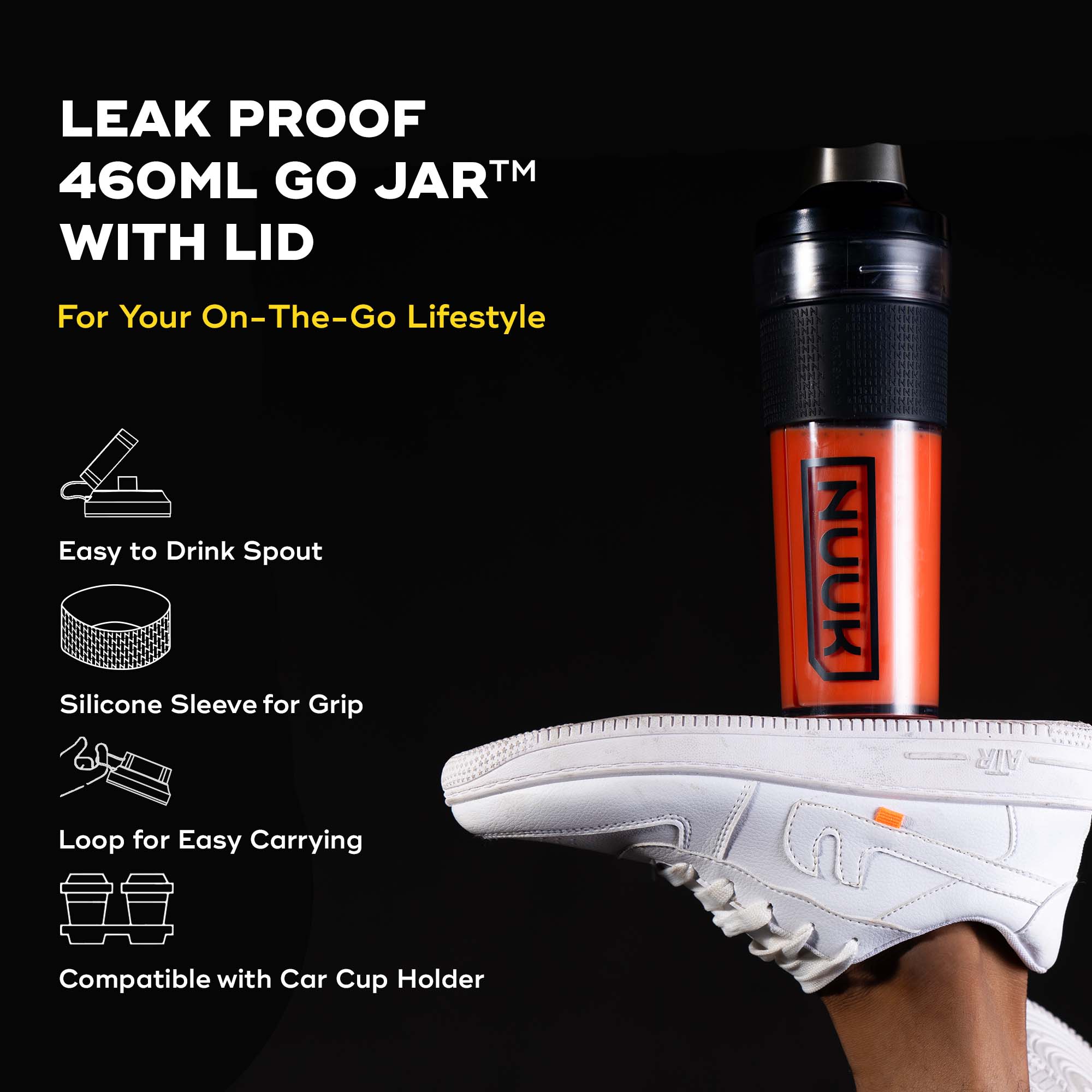 KRUSH | BPA Free Go Jar (460ml)