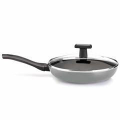 Black Pearl Induction Fry Pan With Lid (Milton Procook)