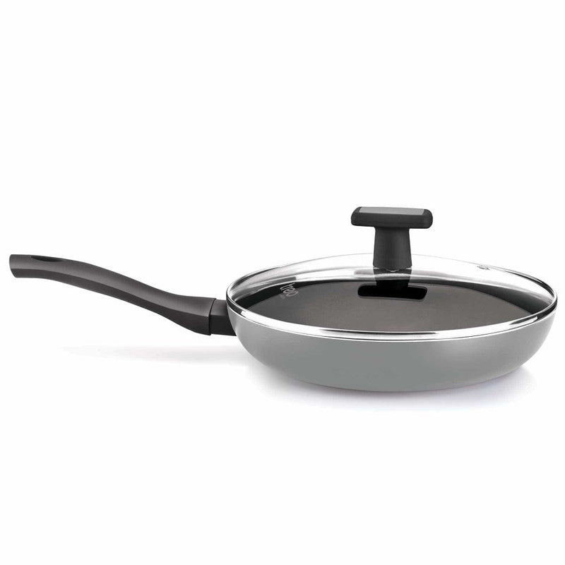 Black Pearl Induction Fry Pan With Lid (Milton Procook)