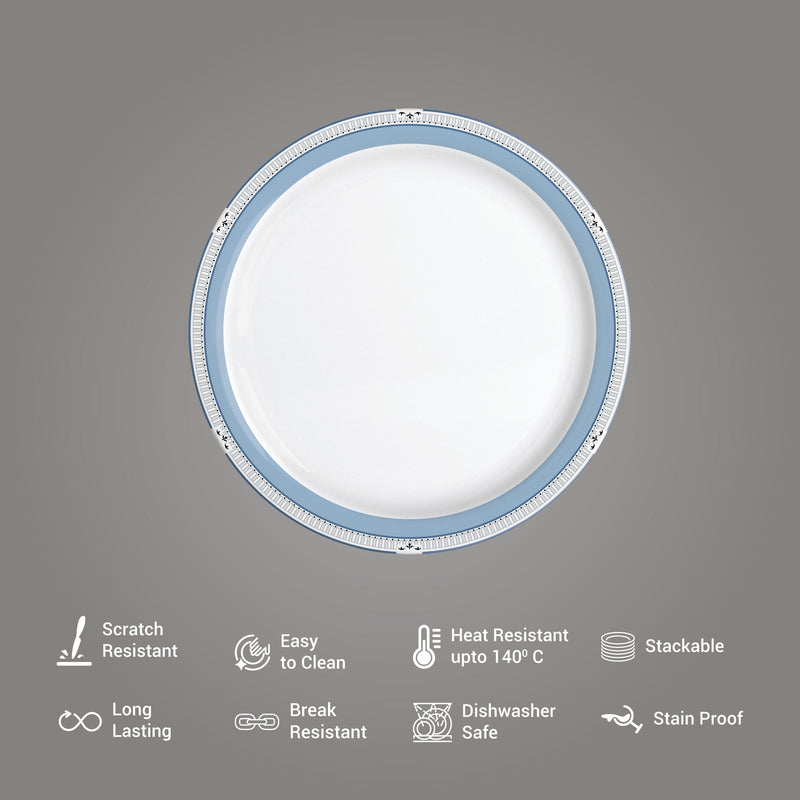 Lissome Dinner Set - Blue Elegance (Melamine)