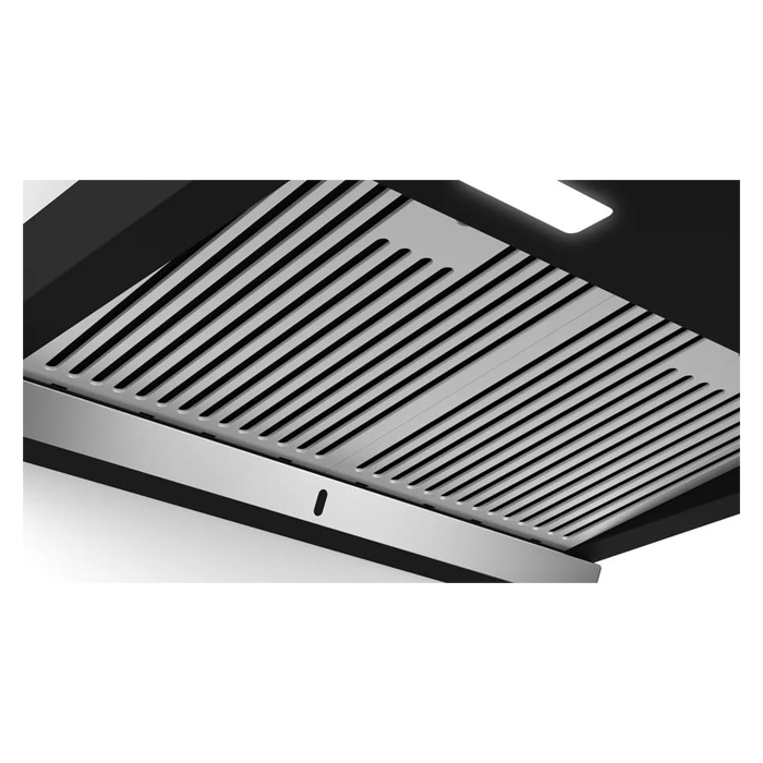 Bosch 60 cm Self Clean Technology glass Kitchen Chimney (HOOD DWBA68H60I,Oil collector Filter technology, Touch Control, Black) (DWBA68H60I)