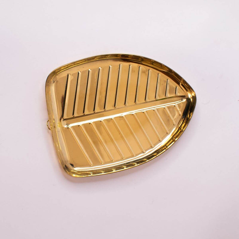 Brass Banana Leaf Plate -Set Of 5
