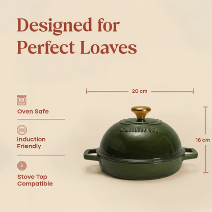 No. 8 Enamel Cast Iron Bread Oven (20cm)