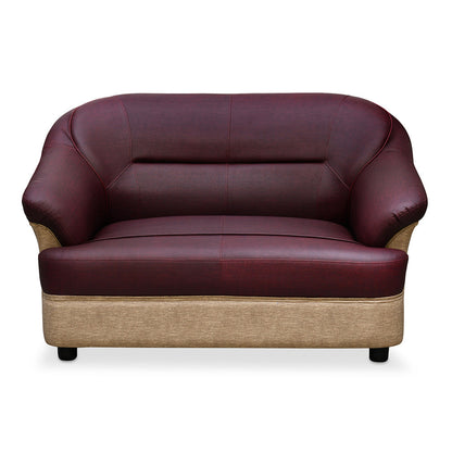 Nilkamal Bright 2 Seater Sofa (Maroon/Beige)