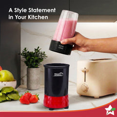 Bullett by Wonderchef, 500W Mixer Grinder Blender Smoothie Maker, 22000 RPM, 2 Jars, Stainless-Steel Blade, Sipper Jar &