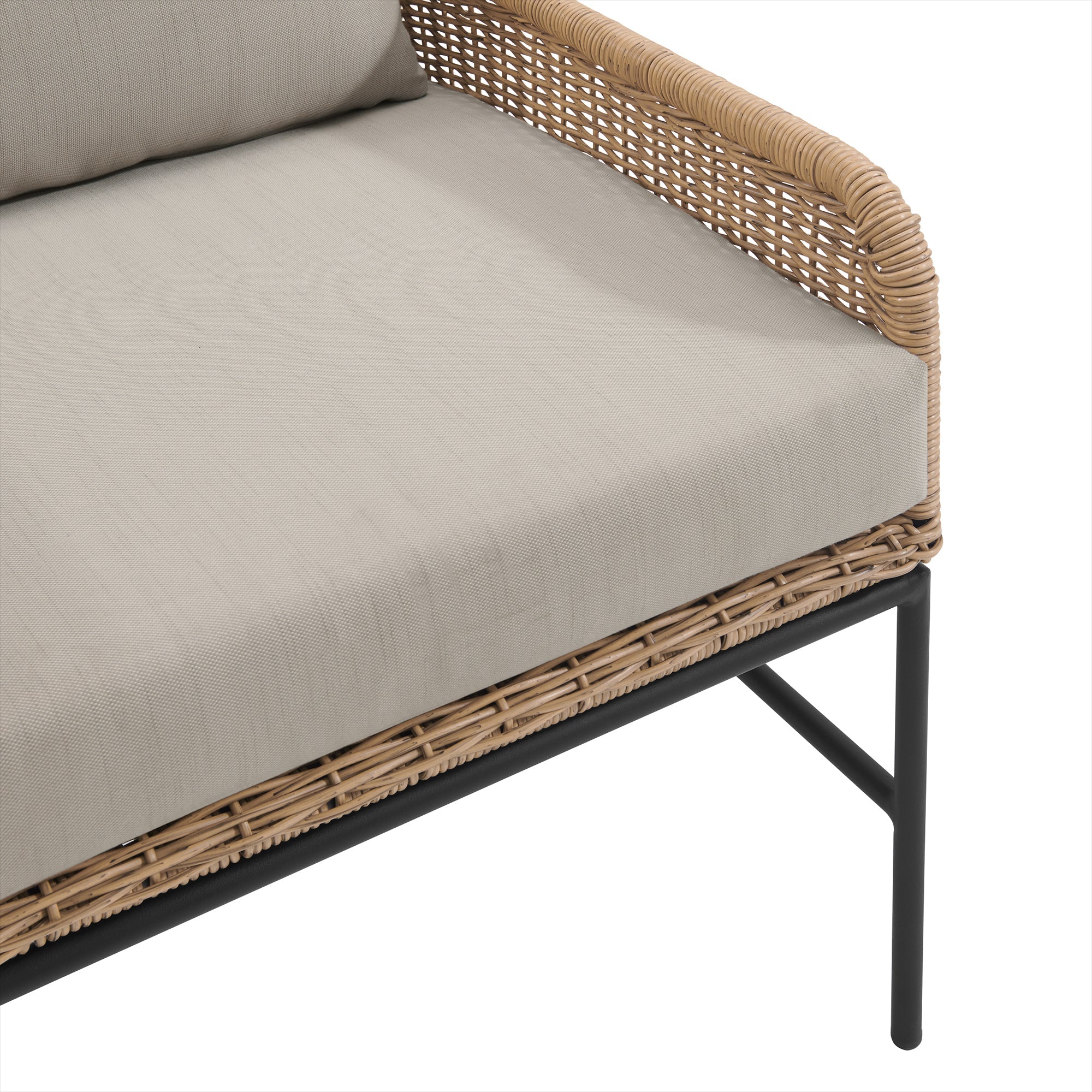 Bevy Outdoor Patio Seating Set 2 Chairs and 1 Table Set (Honey)