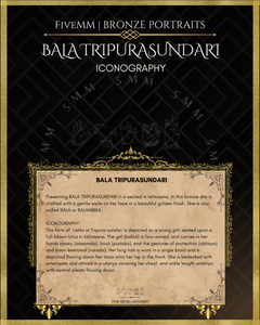 Bala Tripurasundari/ Balambika Panchaloha Bronze Icon -3.5" - Polished finish