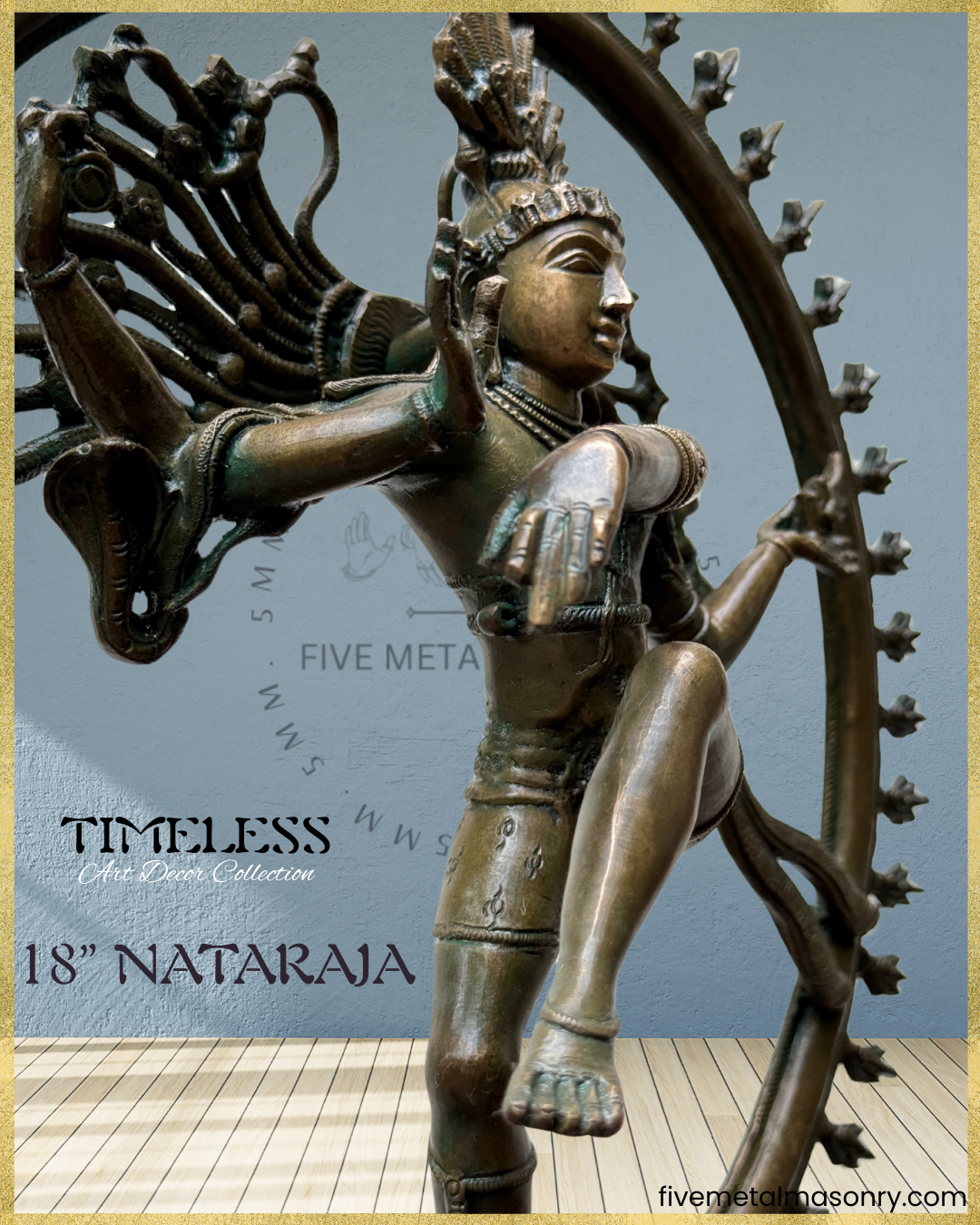 Nataraja Panchaloha Bronze Icon - 18" - Timeless Collection