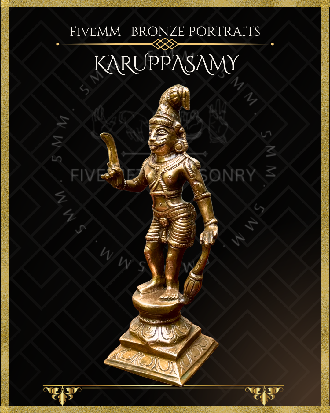 Karuppasamy Panchaloha Bronze Icon - 6.5"