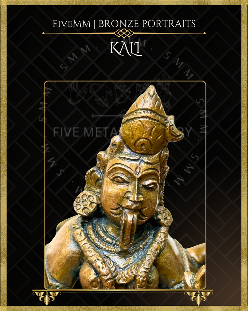 Kali Panchaloha Bronze Icon - 6"