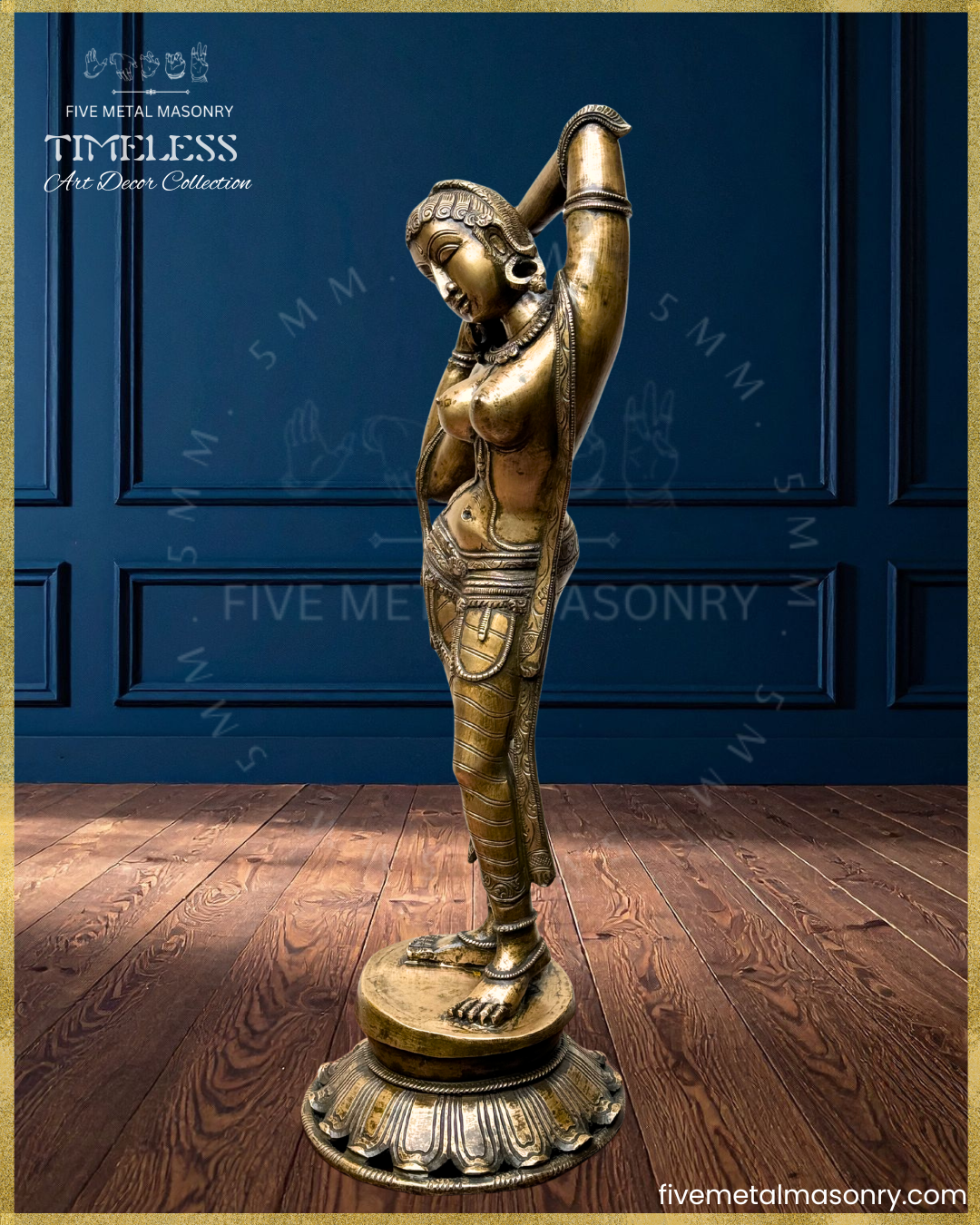 Apsara  Panchaloha Bronze Icon - 22"- Timeless Collection