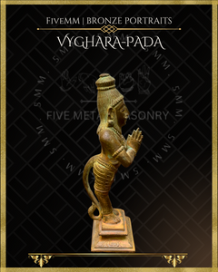 Vyghara-pada and Patanjali Panchaloha Bronze Icon Set - 6"