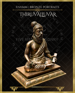Thiruvalluvar- Tamil Poet and Sage Panchaloha Bronze Icon - 5"