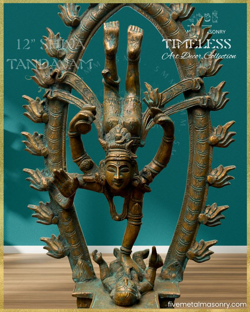 Shiva Tandavam Panchaloha Bronze Icon - 12"- Timeless Collection
