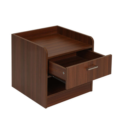 Nilkamal Calipso Night Stand (Classic Plank Walnut)