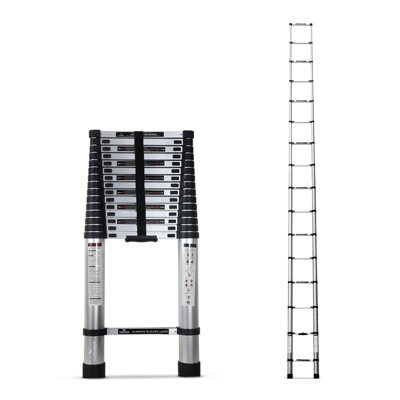Corvids 6.5m (21.5 feet) Portable & Compact Aluminium Telescopic Ladder-1