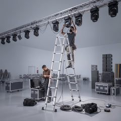 Corvids Portable and Compact 14.5 feet A-Type Aluminium Telescopic Ladder-7
