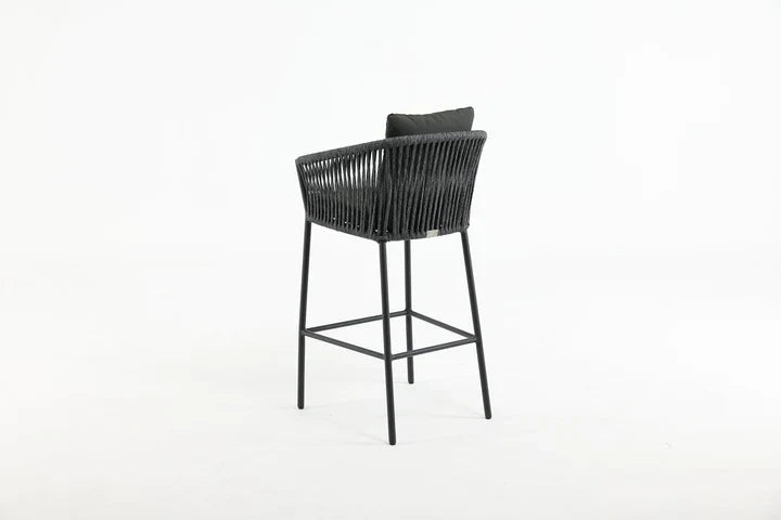 Pirlo Outdoor Patio Bar Sets 4 Chairs and 1 Table (Dark Grey)