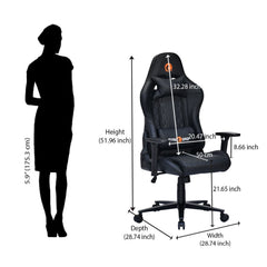 Nilkamal Fyrebird Canophy Gaming Chair (Black)