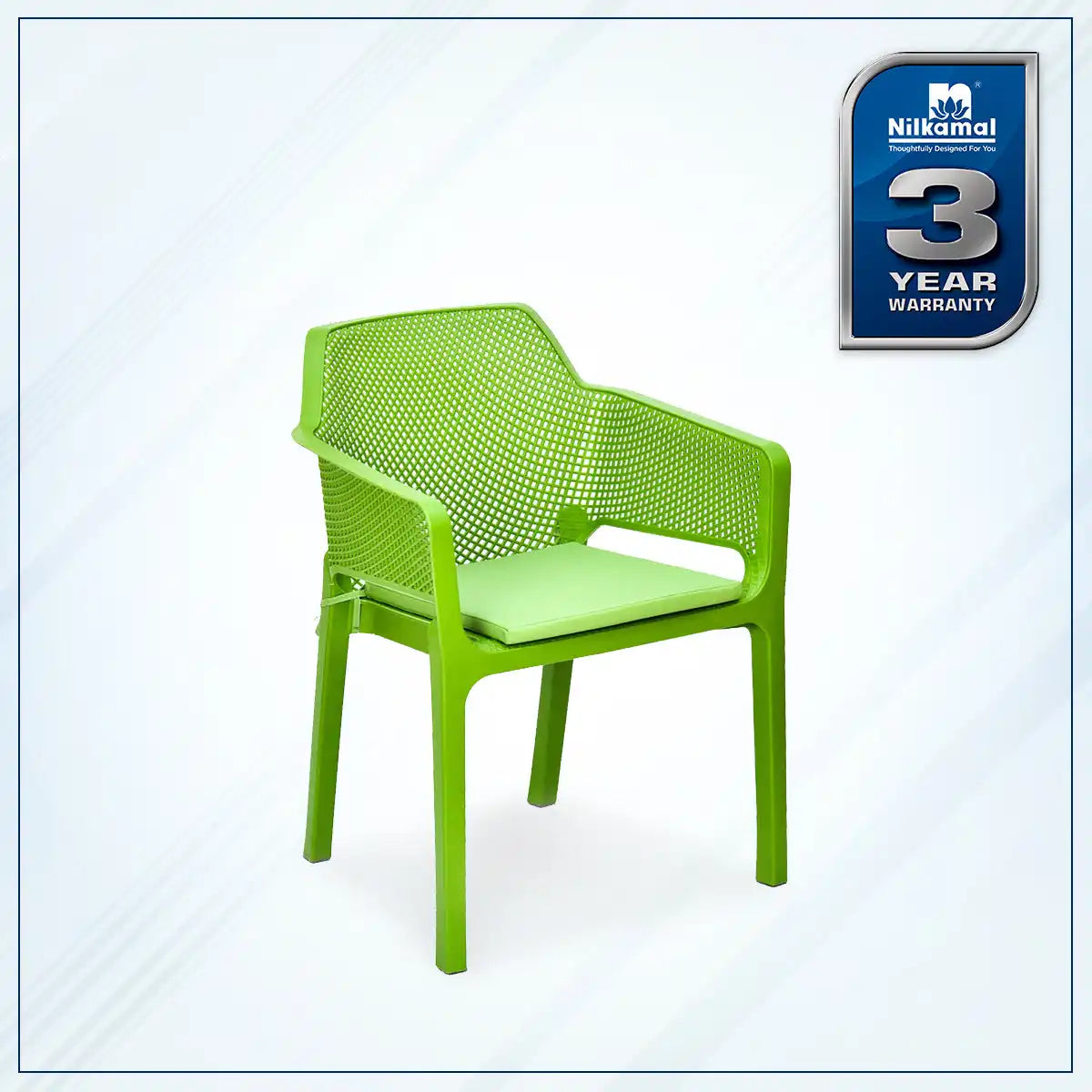 Nilkamal Captain Chair with Leatherette Cushion