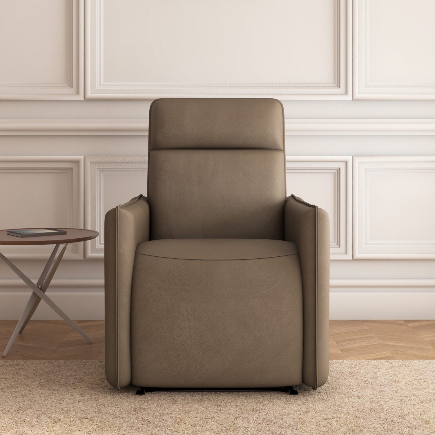 Nilkamal Carlton 1 Seater Manual Recliner (Light Brown)