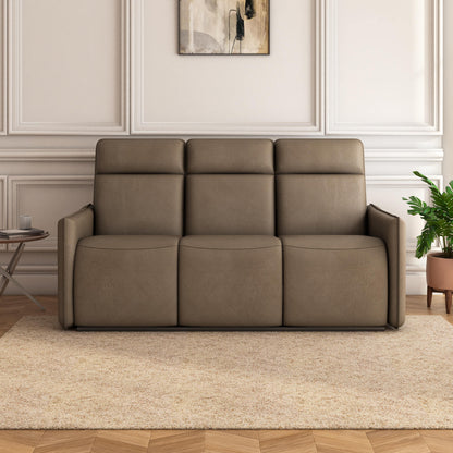 Nilkamal Carlton 3 Seater Manual Recliner (Light Brown)