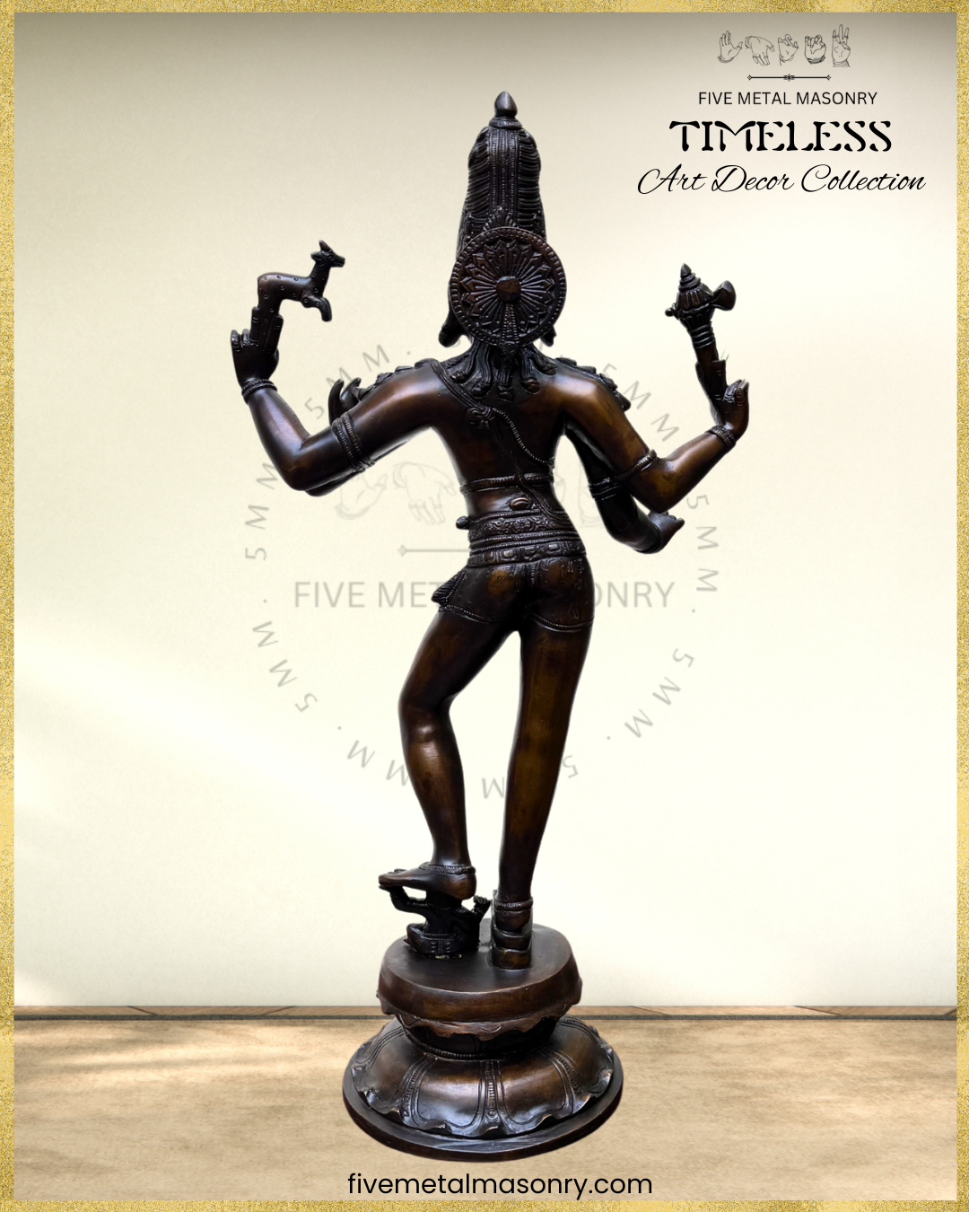 Tripurantaka Shiva Panchaloha Bronze Icon - 19" - Timeless Collection