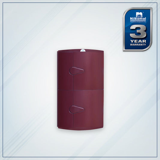 Nilkamal 2 Door Plastic Storage Corner Cabinet (Maroon)