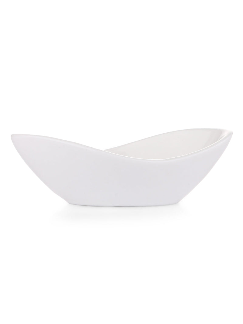 Clay Craft Boat Shaped Condiment/Dipping Bowls Set of 4 - 50 ml each