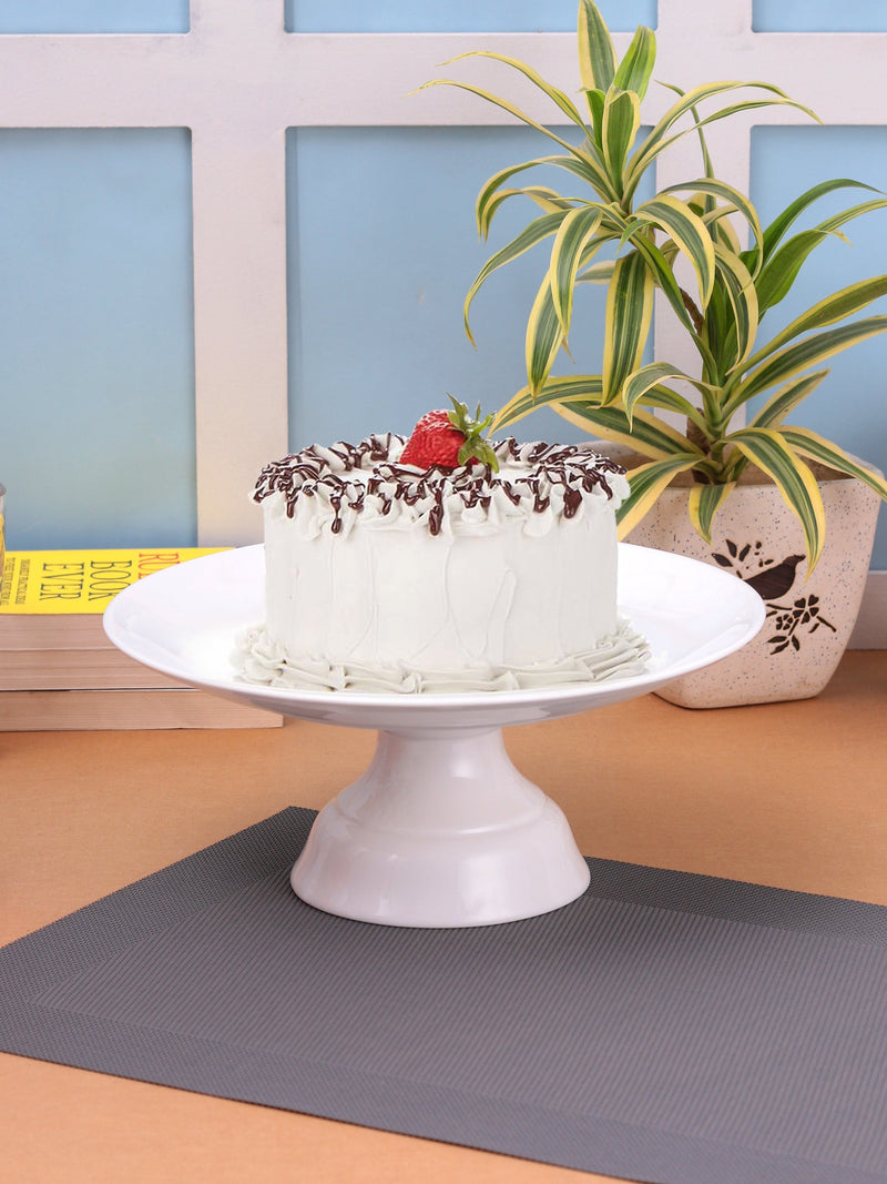Clay Craft Basic Cake Stand 1 Piece Plain White