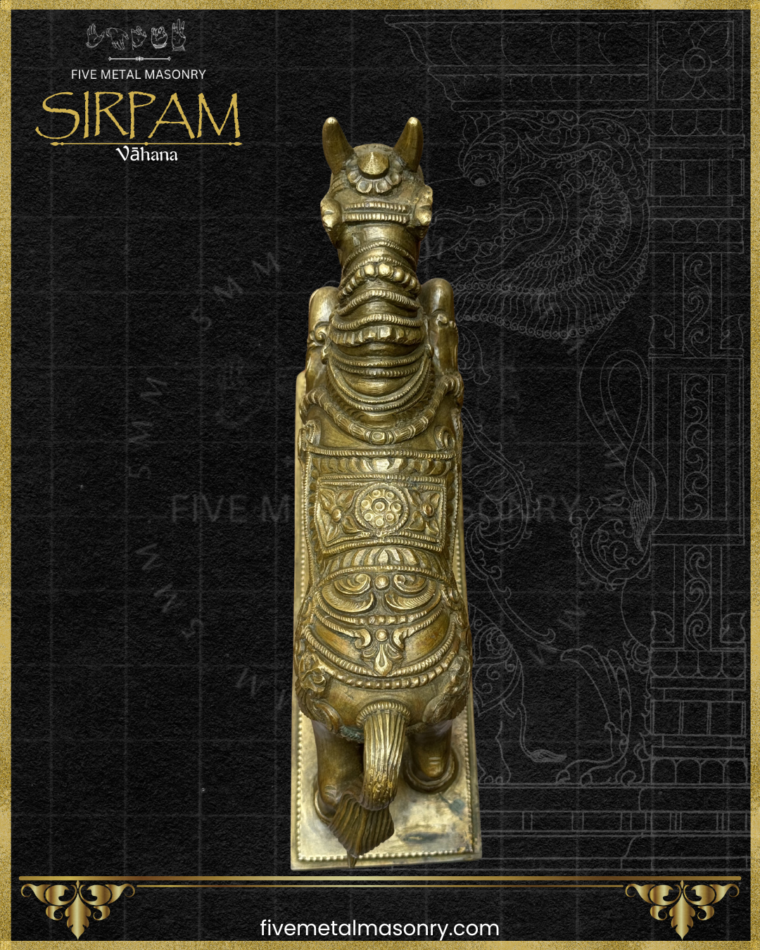 Asva:Horse Panchaloha Bronze Icon - 9" - Sirpam Collection