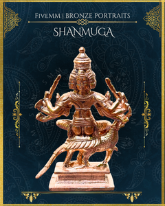 Shanmuga/Arumugan Panchaloha Bronze Icon - 4" - Polished finish