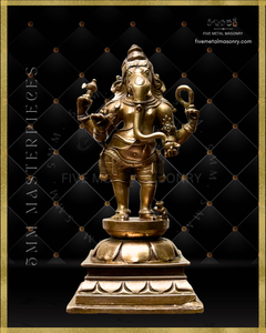 Thiruvanaikaval Ganesha  Panchaloha Bronze Icon - 6" - Masterpieces Collection