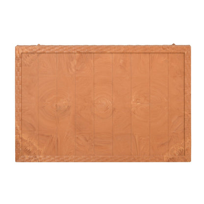 Nilkamal Center Table 1 Cane & Glass