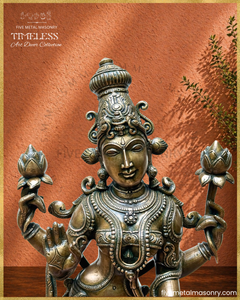 Lakshmi Panchaloha Bronze Icon - 20" Standing - Timeless Collection