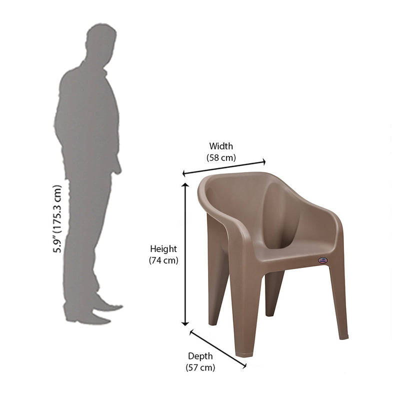 Nilkamal Eeezy Go Plastic Arm Chair