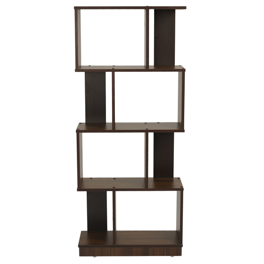 Nilkamal Checkers 4 Tier Book Shelf (Walnut)
