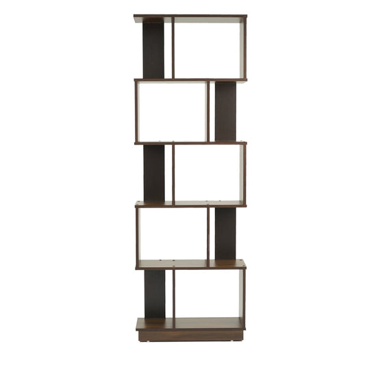 Nilkamal Checkers 5 Tier Book Shelf (Walnut)