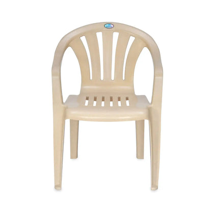 Nilkamal CHR2005 Plastic Arm Chair (Marble Beige)