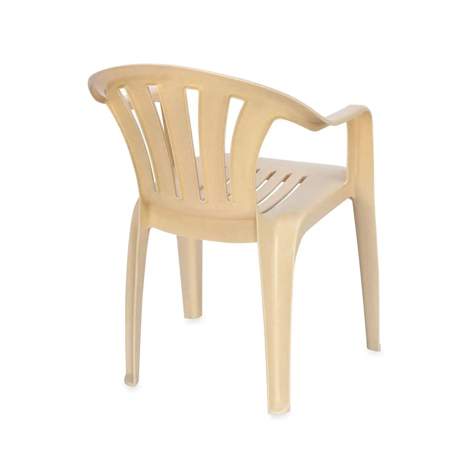 Nilkamal CHR2005 Plastic Arm Chair (Marble Beige)