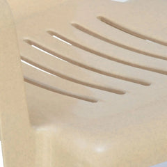Nilkamal CHR2005 Plastic Arm Chair (Marble Beige)