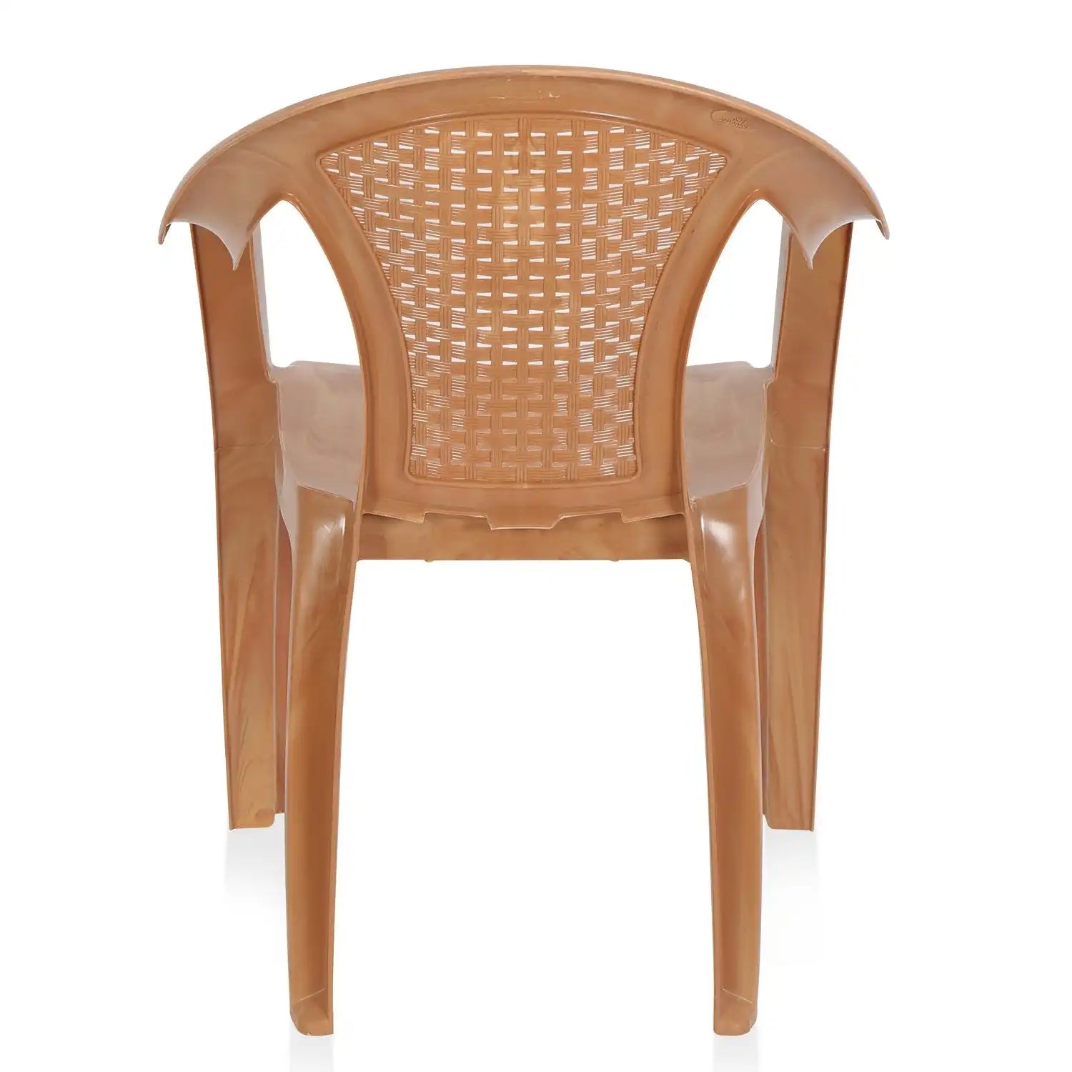 Nilkamal CHR2061 Plastic Arm Chair (Pear Wood)